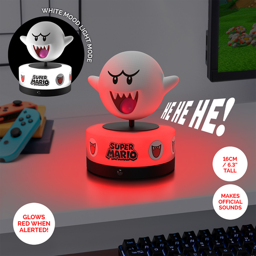 Paladone Super Mario Boo Icon Light 11cm With Sound Paladone
