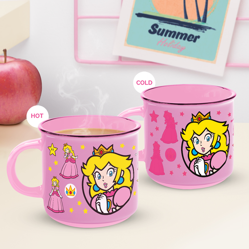 Paladone Super Mario Princess Peach Heat Change Mug 350ml