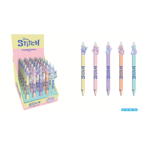 Pyramid Disney Stitch & Angel Head Topper Erasable Gel Pen