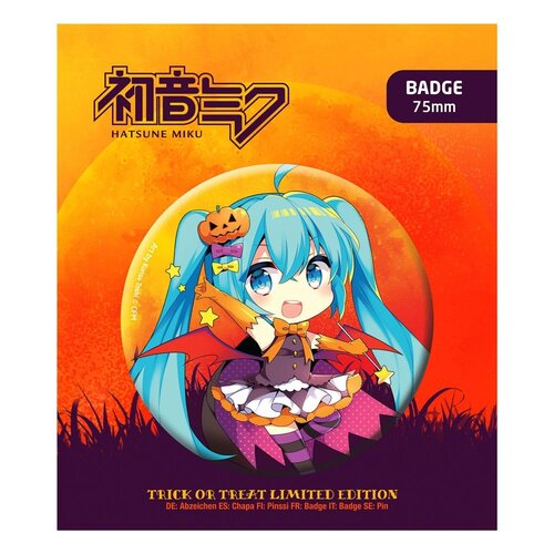 POPbuddies Hatsune Miku Pin Badge Halloween Limited Edition
