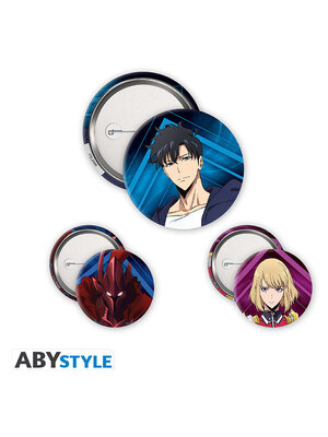 Abystyle Solo Leveling Badge Pack Igris Jinwoo & Cha Hae