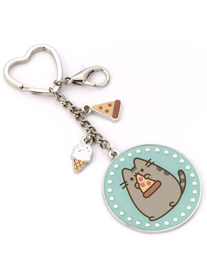 Carat Pusheen Pizza Keyring