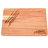 A Nightmare On Elm Street Slash Wood Serving Board