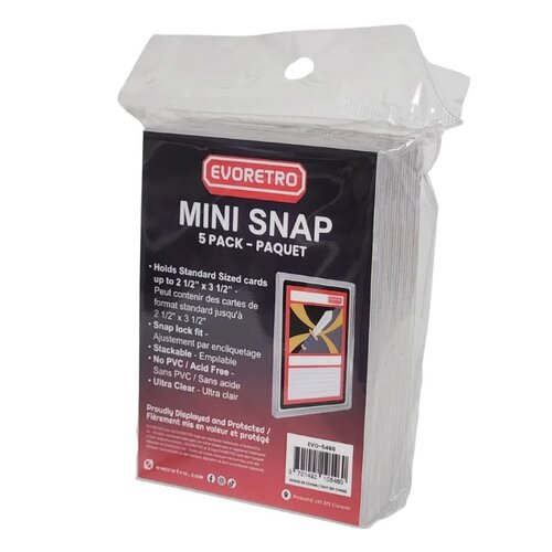 Evoretro Evoretro TCG Mini Snap Card Holders 5-pack
