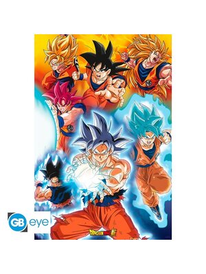 Abystyle Dragon Ball Super Maxi Poster 91,5x61cm Goku's Transformations