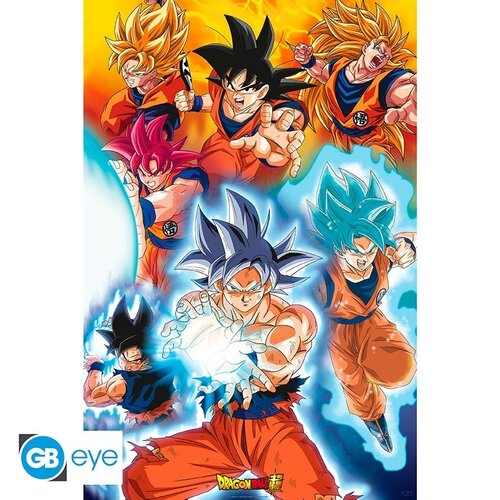 Abystyle Dragon Ball Super Maxi Poster 91,5x61cm Goku's Transformations