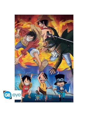 Abystyle One Piece Max Poster 91.5x61cm Wanted Luffy Wano