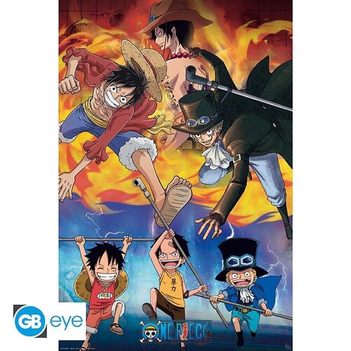 Abystyle One Piece Max Poster 91.5x61cm Wanted Luffy Wano