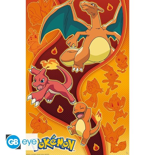Abystyle Pokemon Maxi Poster 91,5x61cm Fire Type