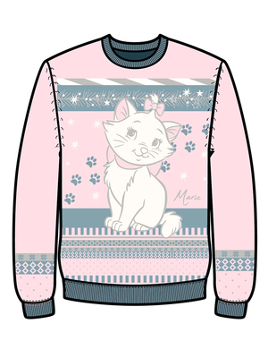 Cotton Division Disney Aristocats Marie Woman Sweater Christmas Size XS