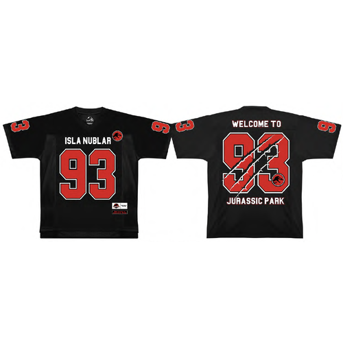 Cotton Division Jurassic Park Isla Nublar T-Shirt Sports US Replica Unisex (L)