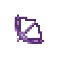 Minecraft Purple Enchanted Bow & Arrow 45x32c4cm