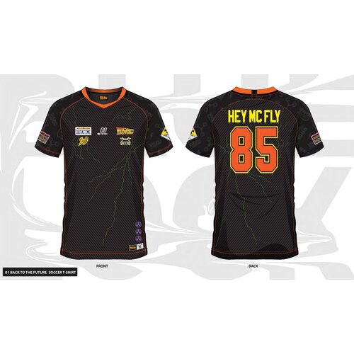 Cotton Division Back To The Future Hey Mcfly 85 Soccer Jersey Tshirt Man Size L