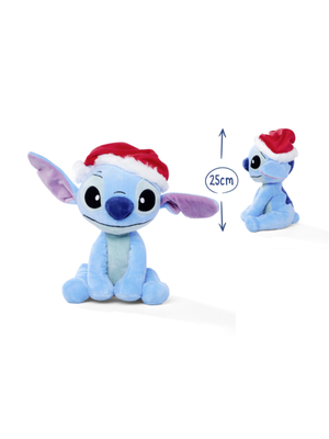 Simba Toys Disney Stitch With Christmas Hat Plush 25cm