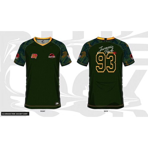 Cotton Division Jurassic Park 93 Soccer Jersey Tshirt Man Size S