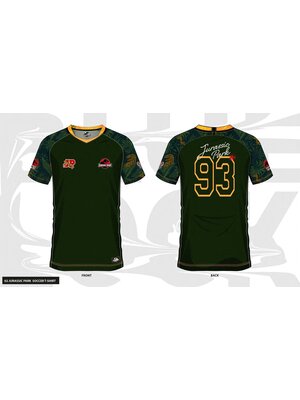 Cotton Division Jurassic Park 93 Soccer Jersey Tshirt Men Size XXL