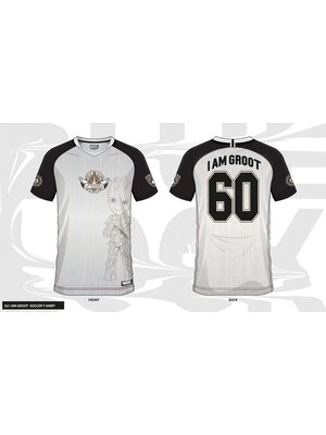 Cotton Division Marvel I Am Groot 60 Soccer Jersey Tshirt Men Size S