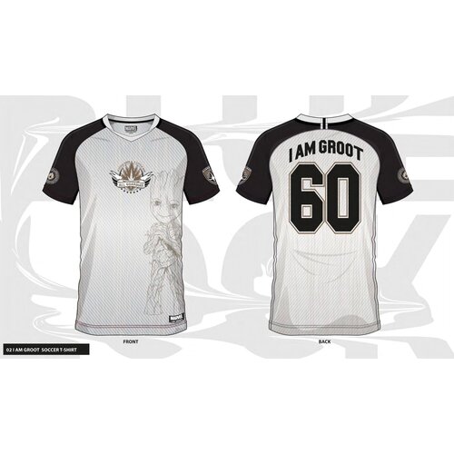 Cotton Division Marvel I Am Groot 60 Soccer Jersey Tshirt Men Size S