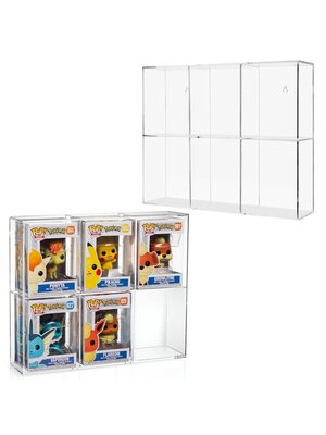 Evoretro Funko POP! 6 Slots Acrylic Display Case For Funko POP! Evoretro