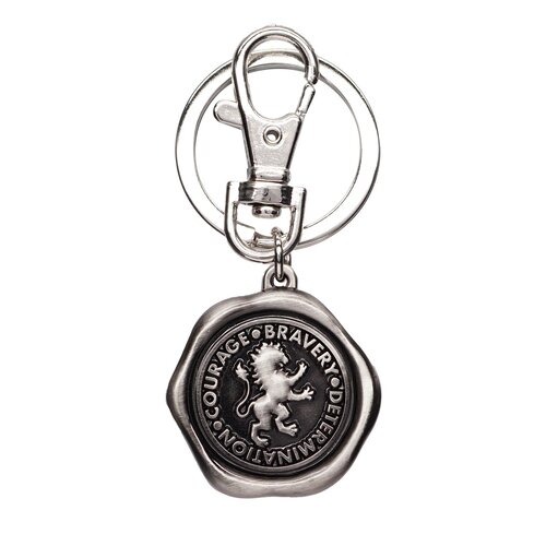 Monogram Harry Potter Gryffindor Pewter Keychain
