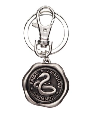 Monogram Harry Potter Slytherin Pewter Keychain