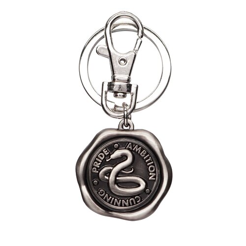 Monogram Harry Potter Slytherin Pewter Keychain