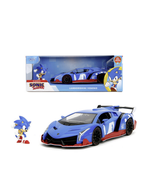 Jada Toys Sonic & Lamborghini Veneno 1:24 Die Cast Car