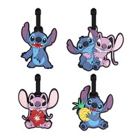 Disney Stitch & Angel Luggage Tag Set 4pc