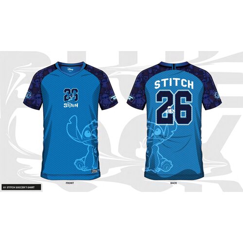 Cotton Division Disney Stitch 26 Soccer Jersey Men XXL
