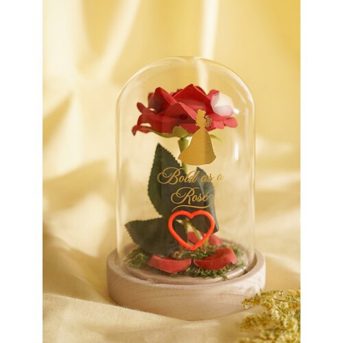 Widdop Disney Princess Belle Floral Cloche With Neon Light