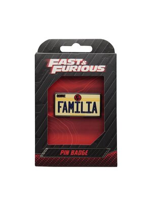 Fanattik Fast and The Furious Familia License Plate Limited Edition Pin