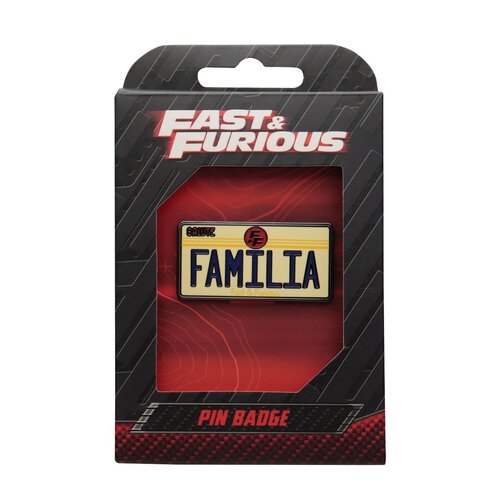 Fanattik Fast and The Furious Familia License Plate Limited Edition Pin