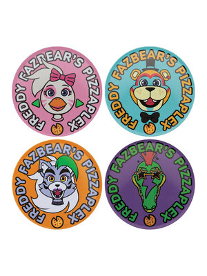 Fanattik Five Nights At Freddy's 4 Embossed Metal Coasters