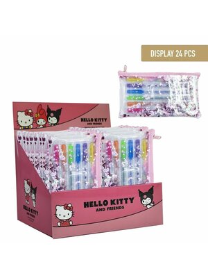 Hello Kitty Hello Kitty & Kuromi 6 Multi Color Gel Pens