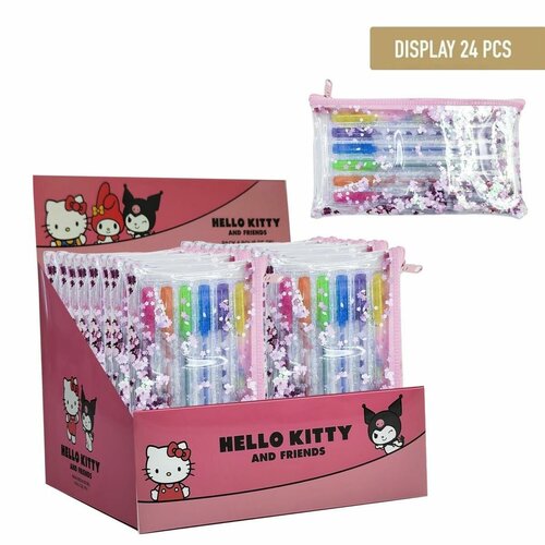 Hello Kitty Hello Kitty & Kuromi 6 Multi Color Gel Pens