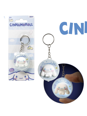 Blue Sky Hello kitty Sanrio Cinnamonroll Light UP Keychain