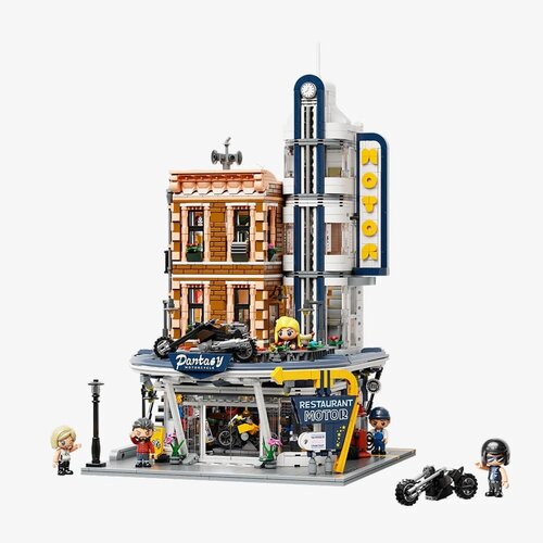 Pantasy Pantasy Motorcycle Restaurant Building Block