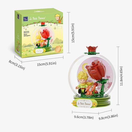 Pantasy Ghibli The Little Prince Rose Whispers Building Block