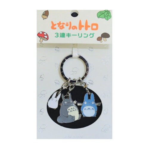 Semic Ghibli my Neighbour Totoro Grey Blue & White Totoro Metal keychain