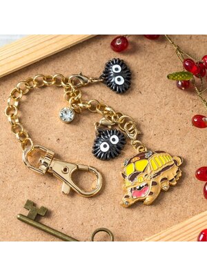 Semic Ghibli My Neighbour Totoro Catbus & Noiraude Chainette Charms