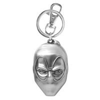 Marvel Deadpool Mask Pewter Keychain