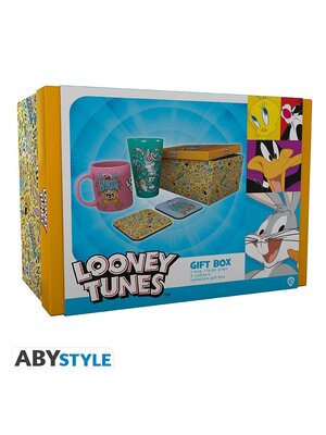 Abystyle Looney Tunes Gift Set Mug, XXl Glass, 2 Coasters