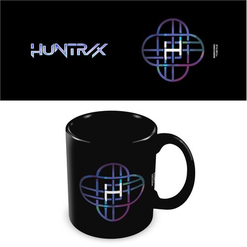 Pyramid K-Pop Demon Hunters Huntrix Logo Black Pod Mug 325ml
