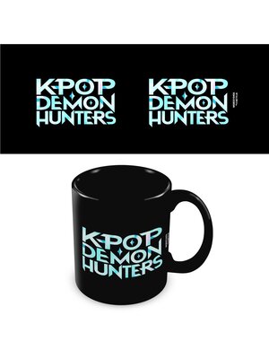 Pyramid K-Pop Demon Hunters Logo Black Pod Mug 325ml