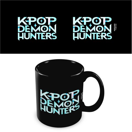 Pyramid K-Pop Demon Hunters Logo Black Pod Mug 325ml