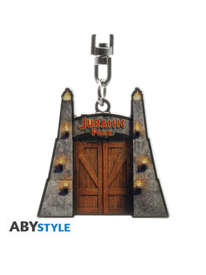 Jurassic Park Gates Keychain