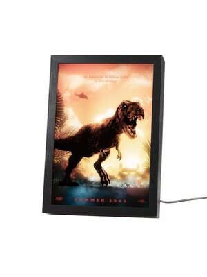 Jurassic Park Framed LED Print 28x2