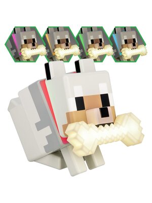 Paladone Minecraft Wolf Globuddies Light 14cm