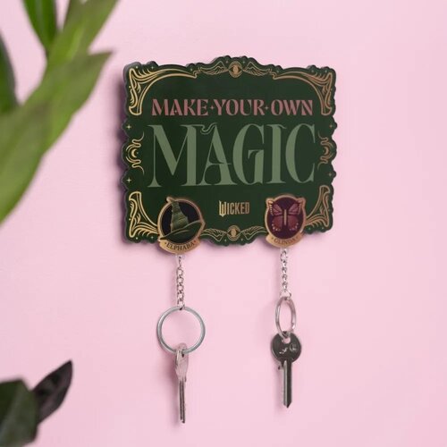 Grupo Erik Wicked make Your Own Magic Wall Key Holder With 3 Keyrings