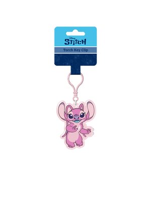 Pyramid Disney Stitch Angel Torch Light Key Clip